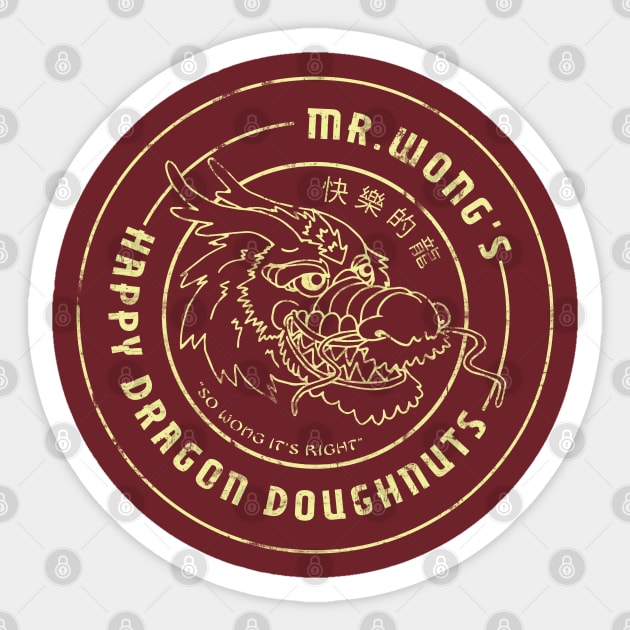 Mr. Wang's Happy Dragon Doughnuts Sticker by Slothfox